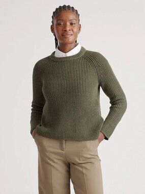 Quince 100% Organic Cotton Fisherman Crew Sweater